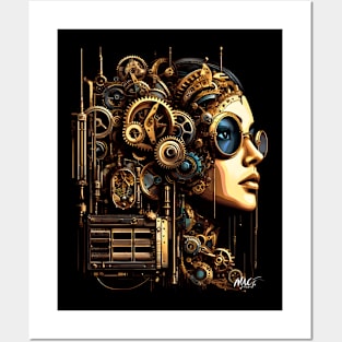 Steampunk Fantasy:  Beauty Amidst Gears and Time Posters and Art